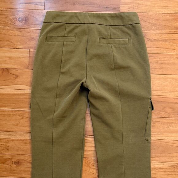 Women Anthropologie The Essential Slim Cargo Pants in Moss Green Size 6 - Picture 3 of 9